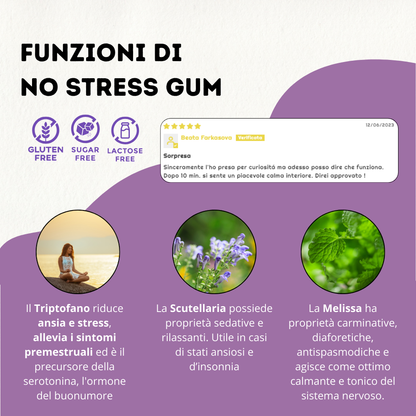 No Stress Gum - per un miglior Riposo e Rilassamento