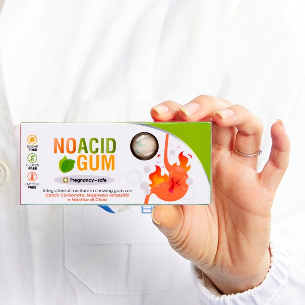 No Acid Gum - per acidità di stomaco, reflusso e bruciore